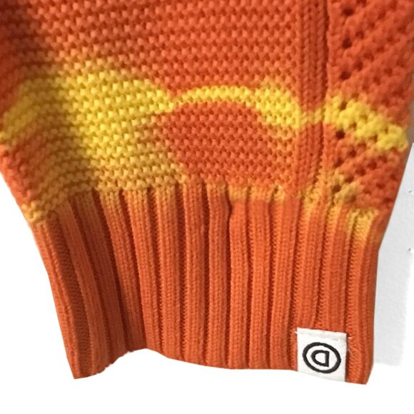 DESIGUAL Orange Faded and Ethnic Knit Sweater - Picture 6 of 12